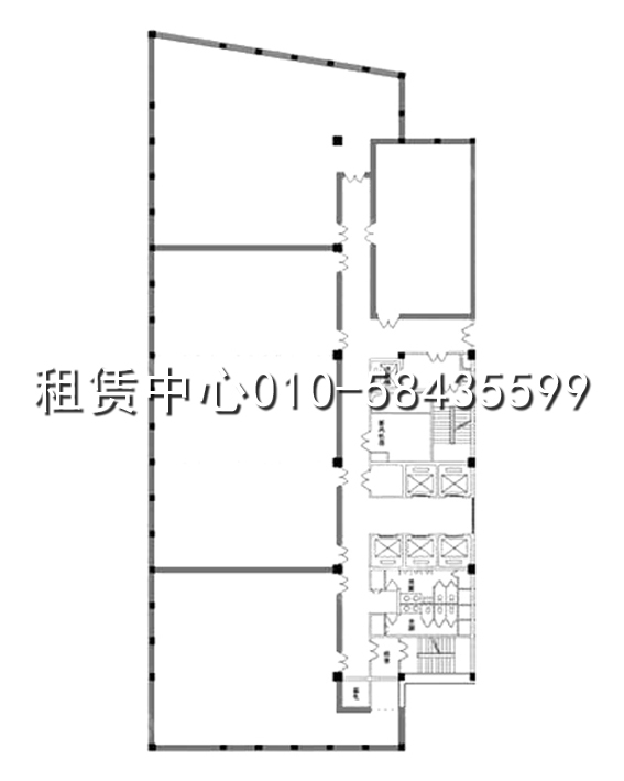 通用国际中心标准层平面图